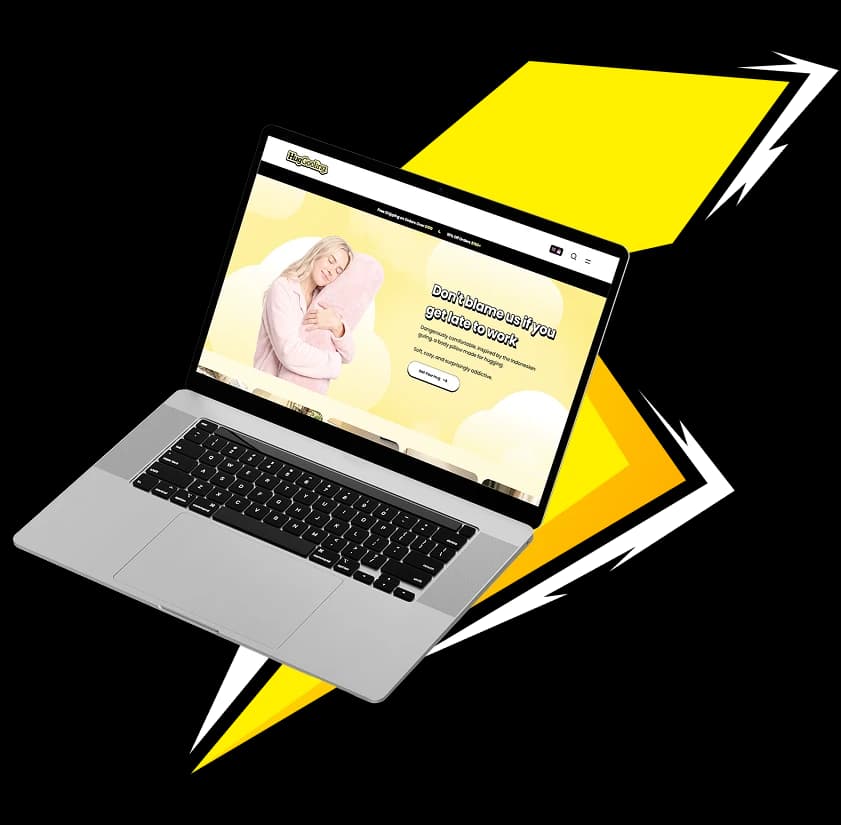 eCommerce laptop showcase